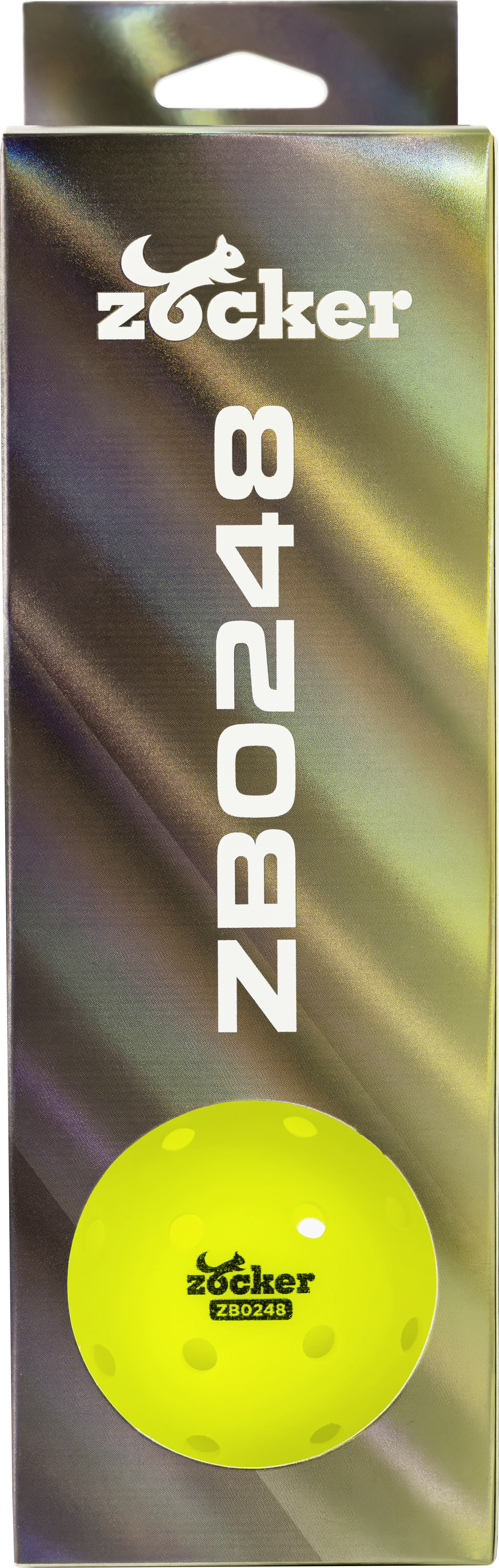 Zocker ZB0248 Pickleball Balls – 3-Ball Pack (48 Holes)