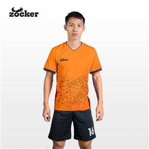 Zocker Inspire Orange Football Jersey and Shorts Set