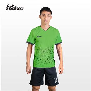 Zocker Inspire Green Football Jersey and Shorts Set
