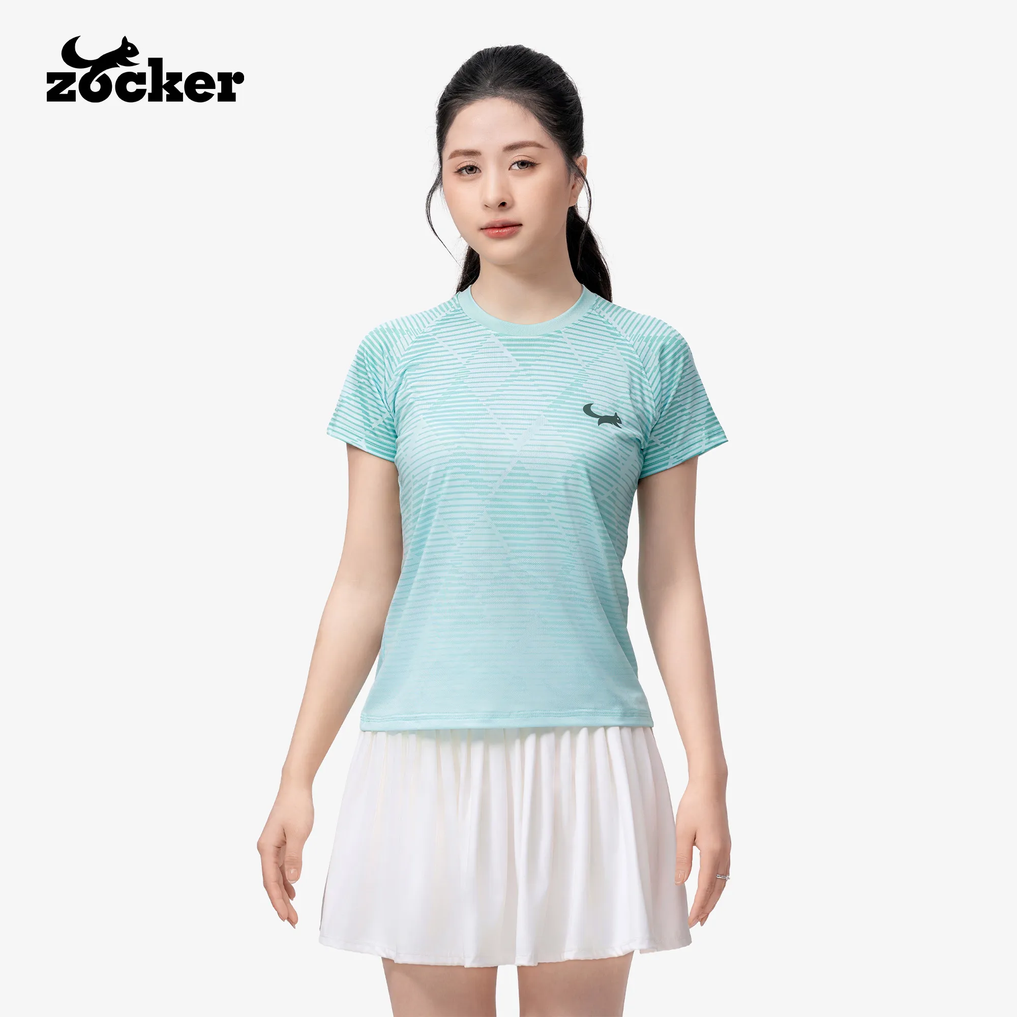 Zocker JAC07 Women’s Pickleball Jersey – Crew Neck – Mint