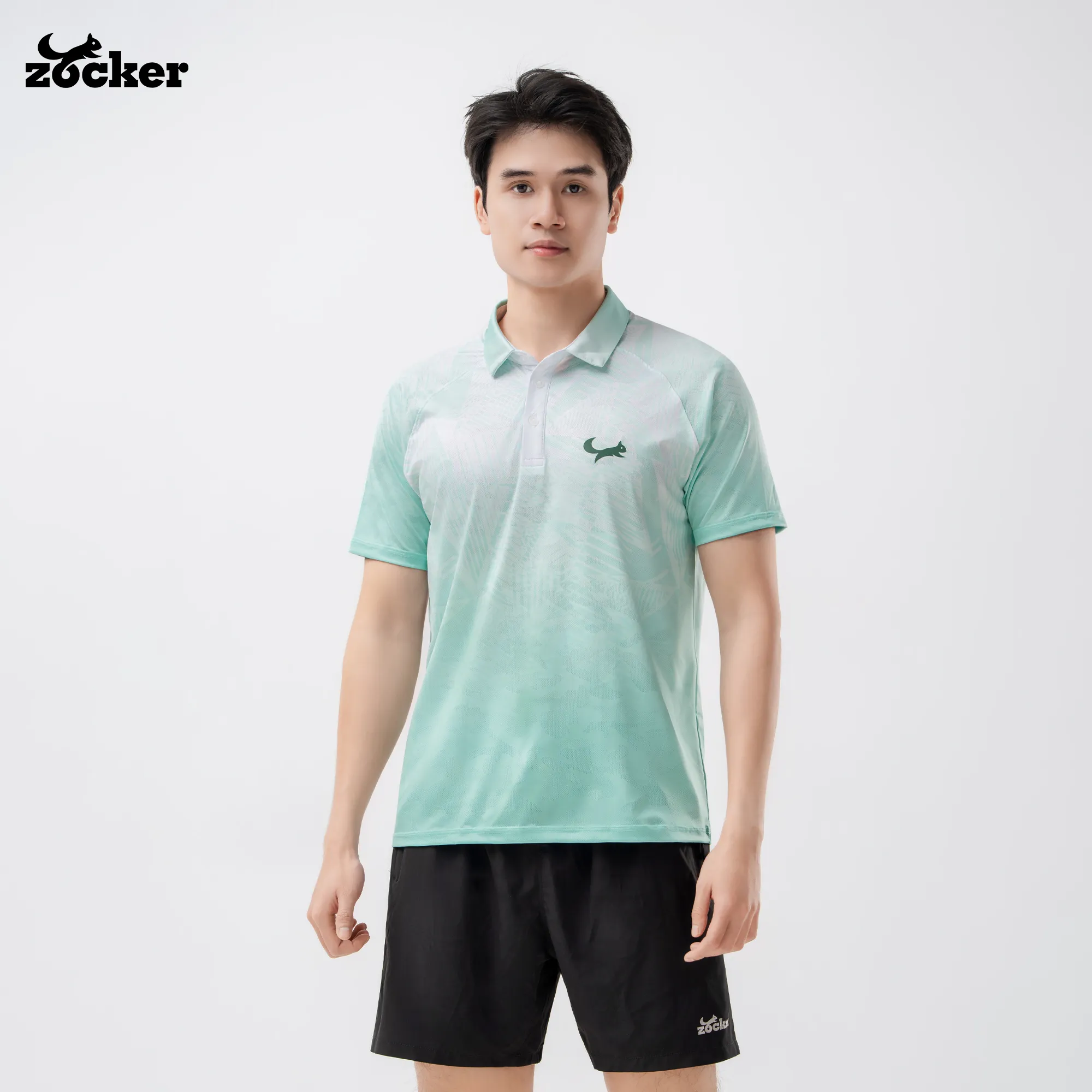 Zocker JAC06 Pickleball Jersey – Polo Collar – Mint