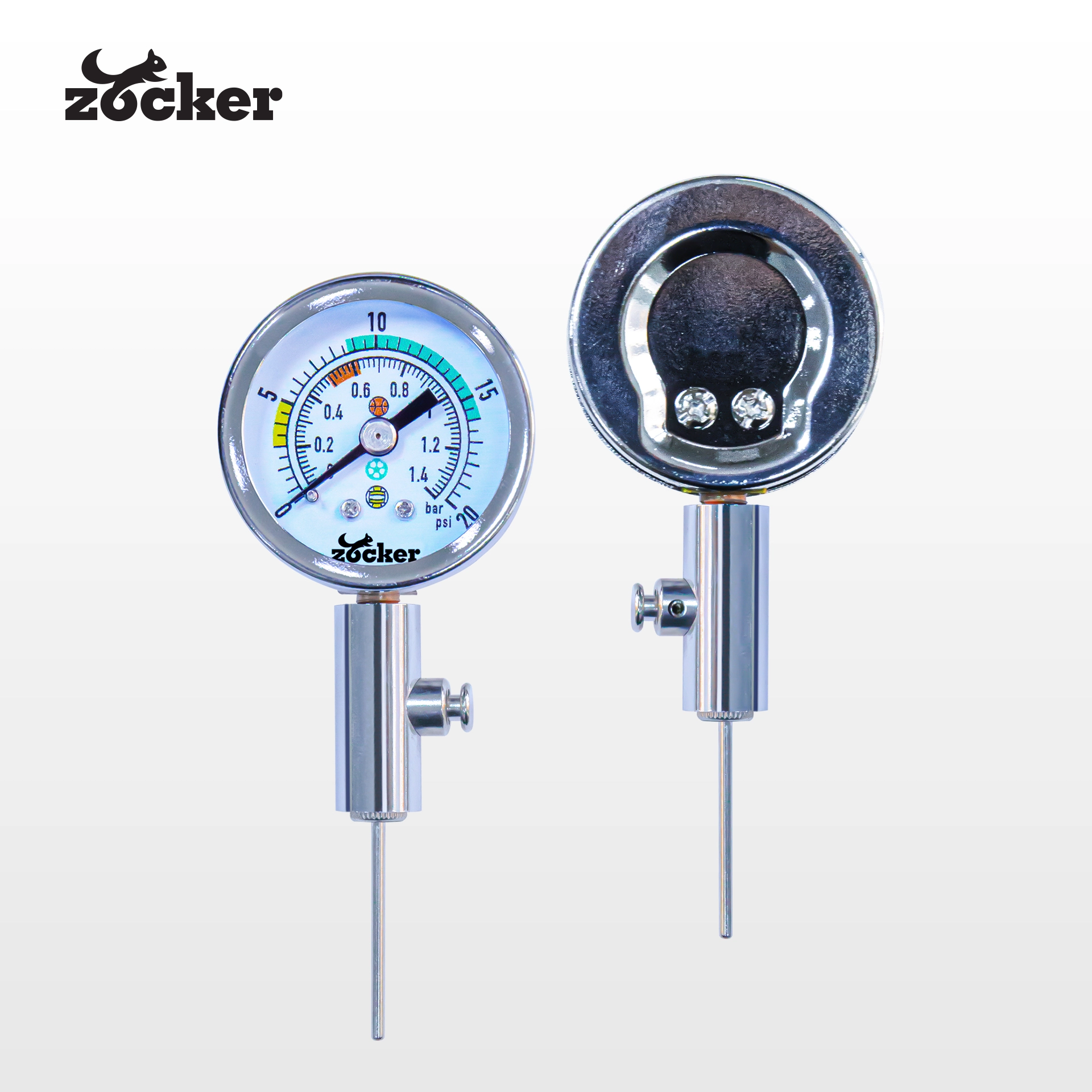 Zocker ball pressure gauge