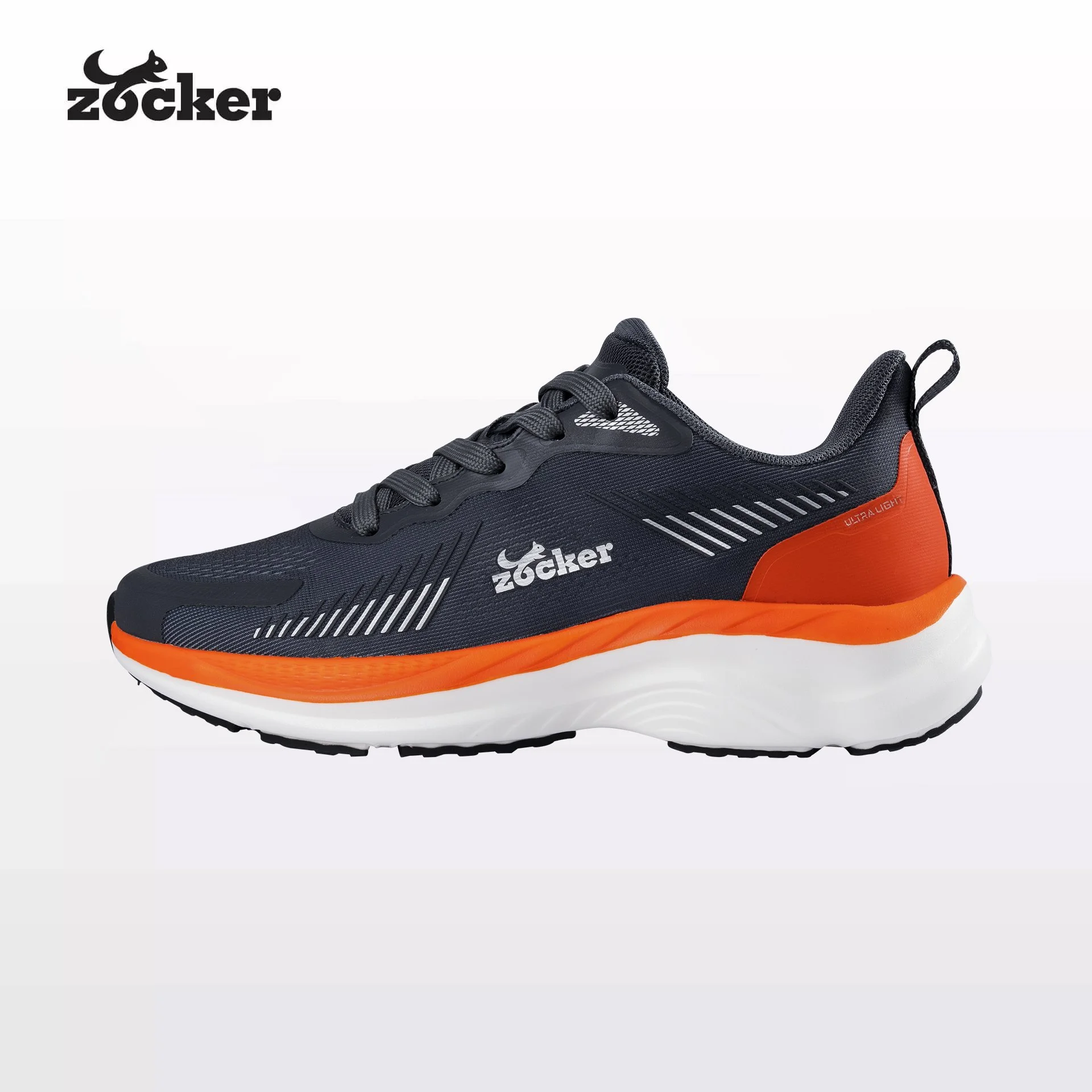 Zocker ZCB Ultra Light Dark Gray Running Shoes for Men/Women