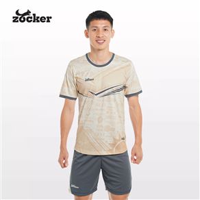 Zocker Winner Energy Beige Football Jersey and Shorts