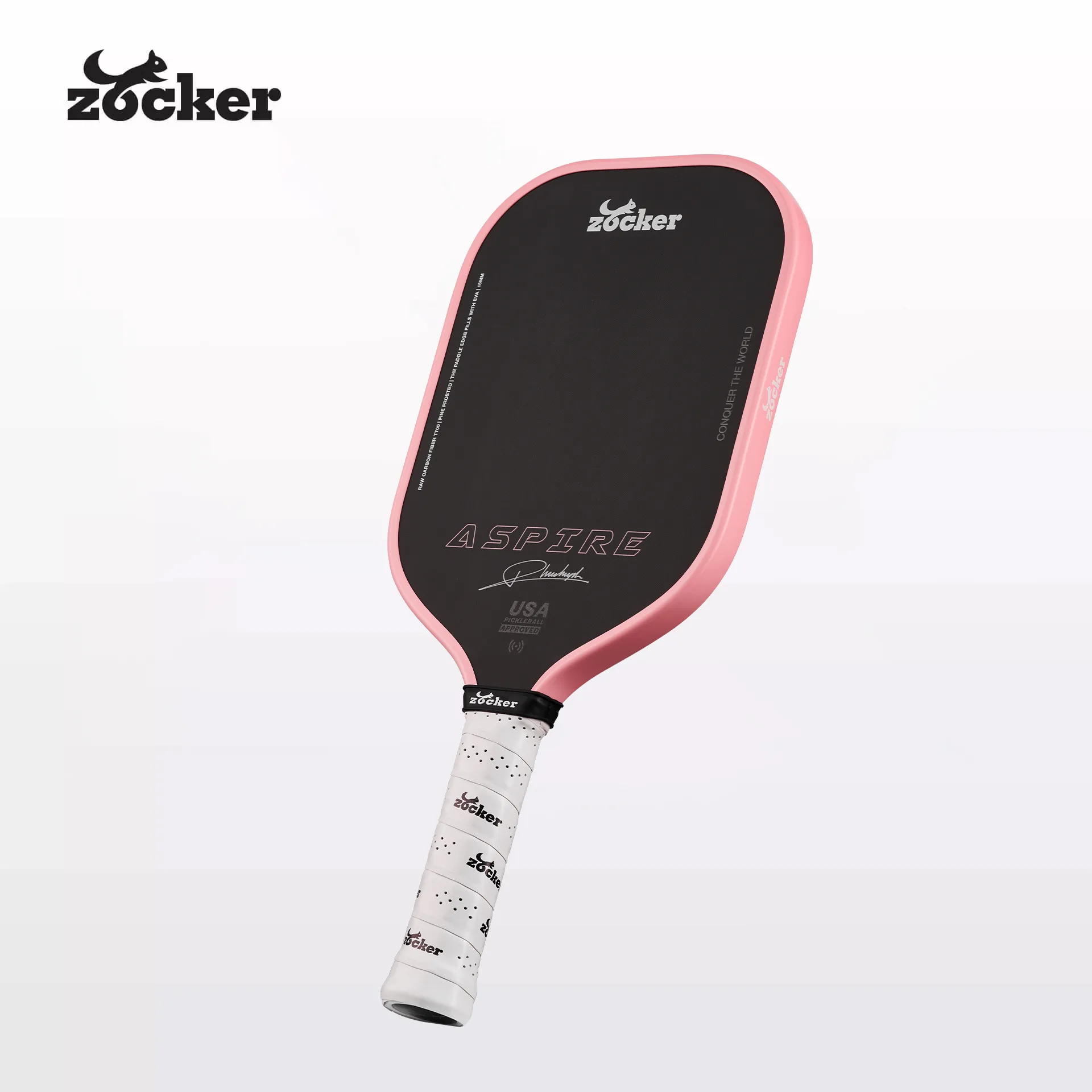 Zocker Aspire x Phuc Huynh Pink Edition Pickleball Paddle