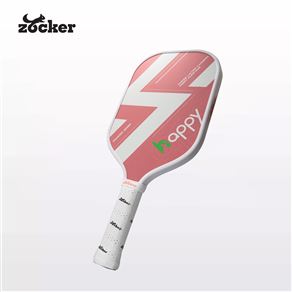 Zocker Happy HP1 Standard Pickleball Racket - Thunder White/Pink