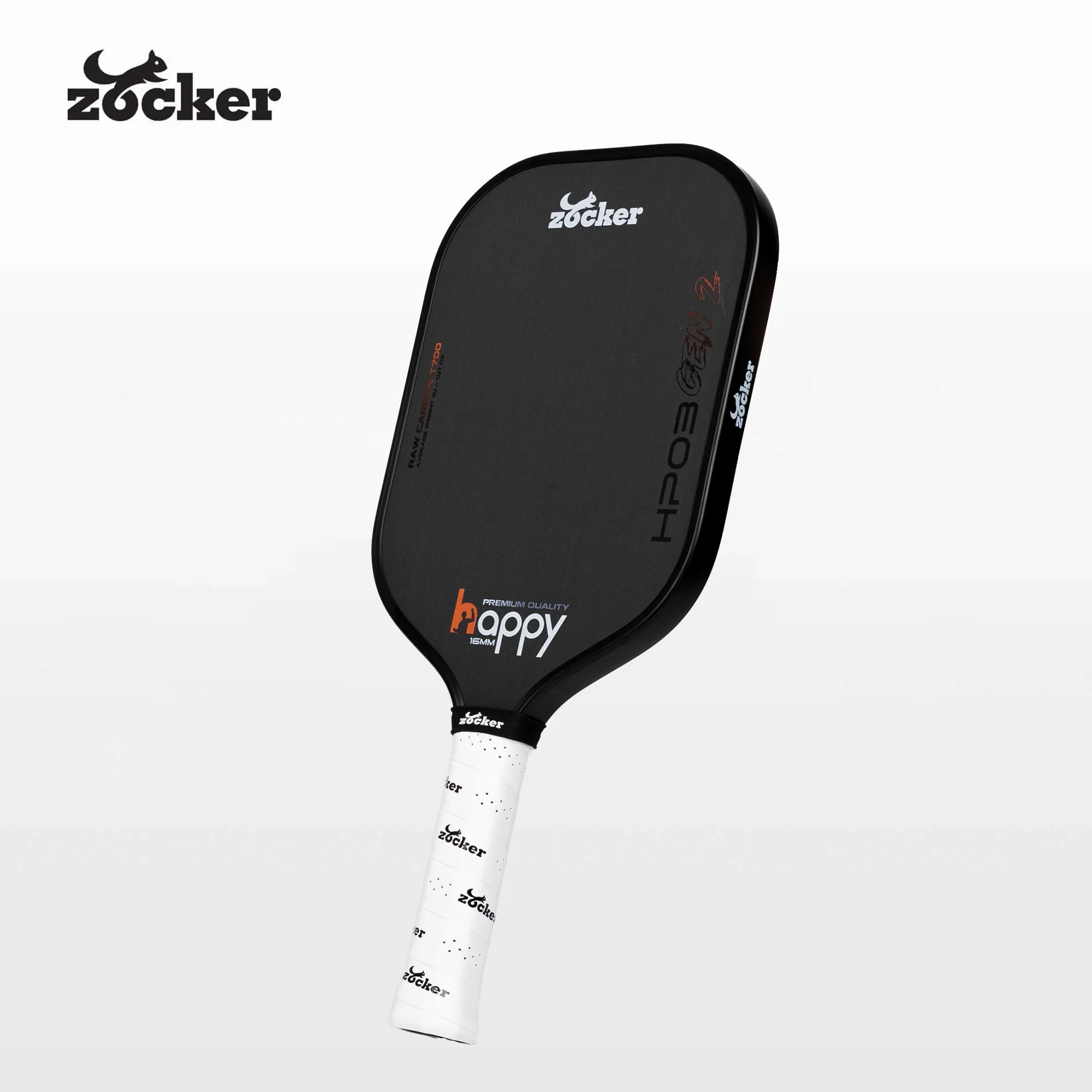 Zocker Happy HP03 Gen 2 Pickleball Paddle (Black)