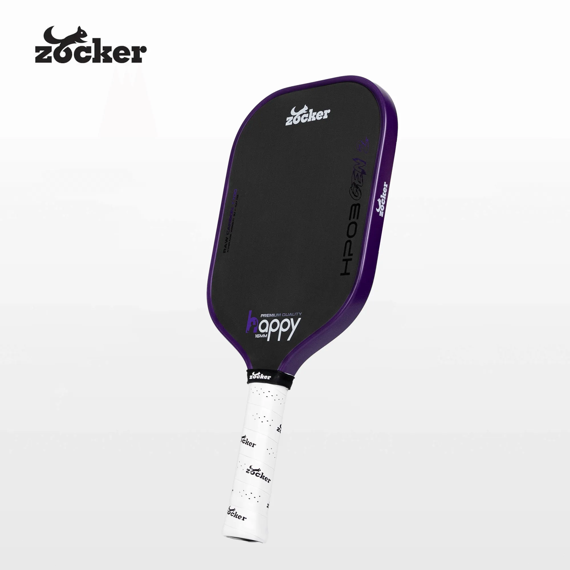 Zocker Happy HP03 Gen 2 Pickleball Paddle (Purple)