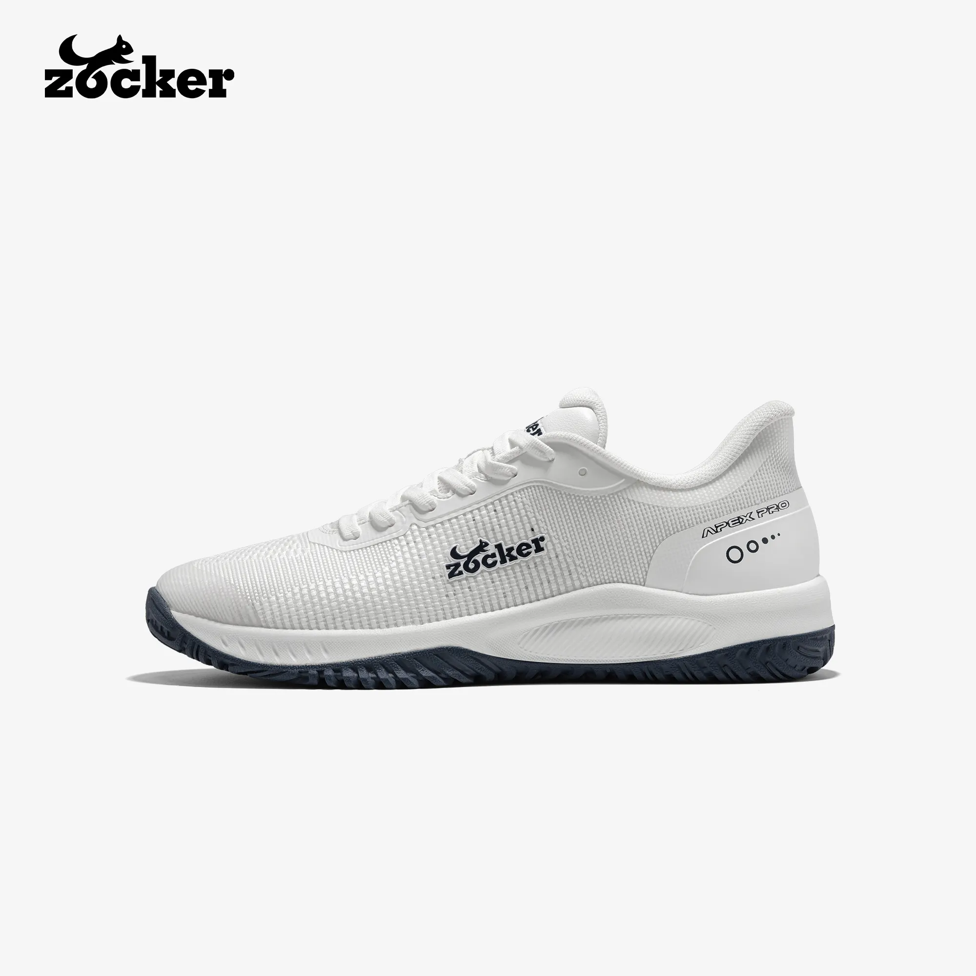 Zocker Apex Pro Pickleball Shoes – While/navy